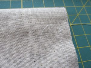how to sew a diy banner from thrift store muslin