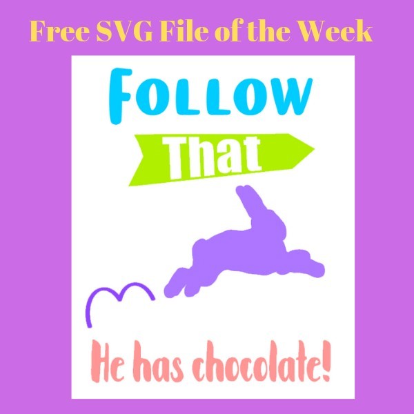 Follow Easter Bunny Free SVG