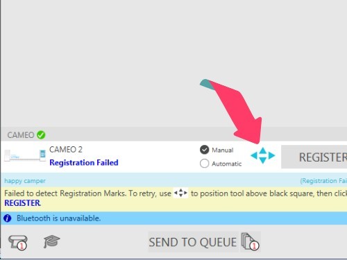 fix-silhouette-registration-fail with manual registration
