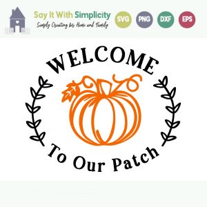 welcome to our patch free svg backdrop