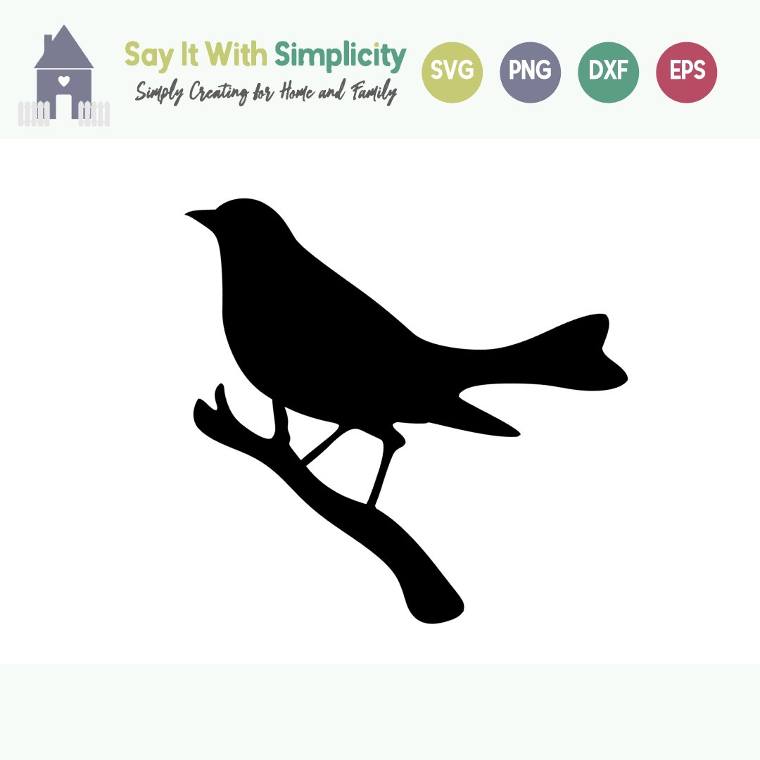 bird on a branch silhouette