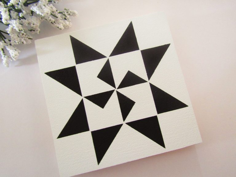 DIY painted quilt square