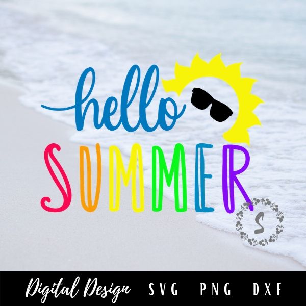 Hello Summer Svg