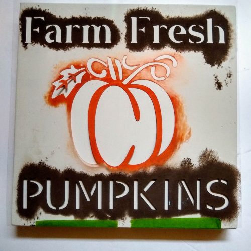 SAY IT WITH SIMPLICITY | Make Farm Fresh Pumpkins Stenciled Signs