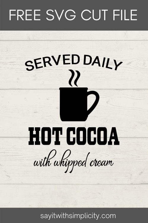 hot cocoa svg