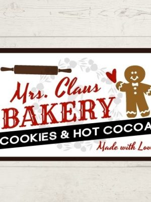 Mrs. Clause Bakery Free SVG