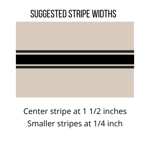 diagram how to paint grain sack stripes