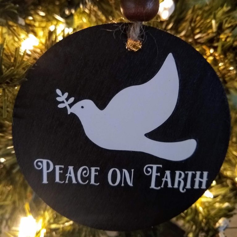 Heat Transfer Vinyl Wood Ornament