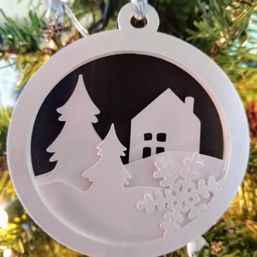 3D Christmas Ornament SVG
