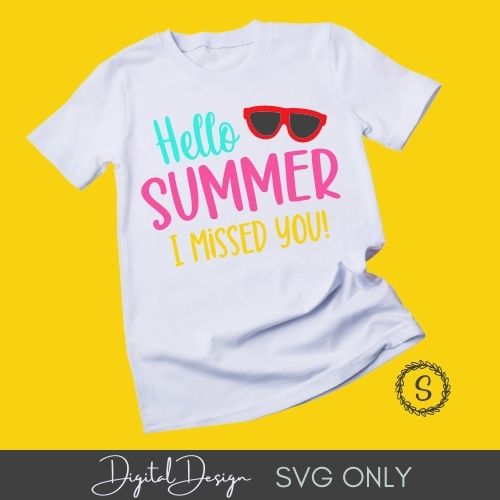 Hello Summer I Missed You SVG
