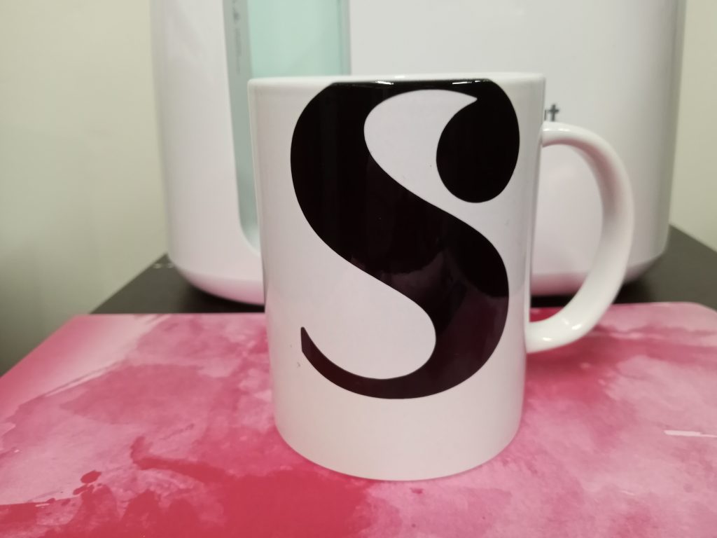 Photo of a mug made with Cricut Mug Press