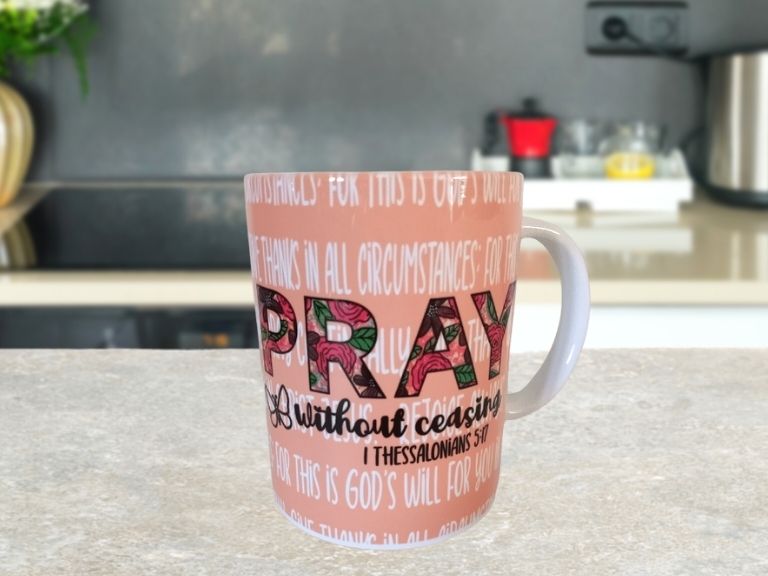 pray without ceasing mug
