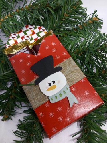 Make a Treat Box with Cute Snowman Face