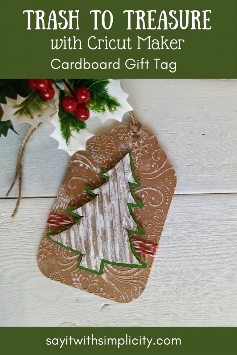 Let’s Wrap It: Cardboard Gift Tag With Cricut Maker