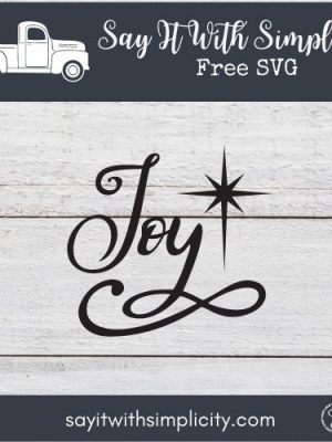 Joy Christmas SVG