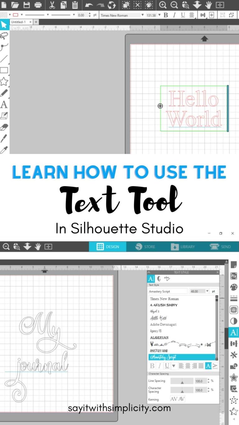 How to Use the Text Tool in Silhouette Studio