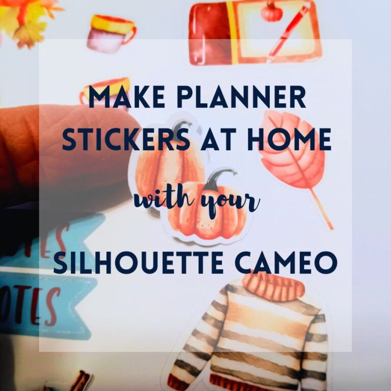 Make Planner Stickers at Home with your Silhouette Cameo