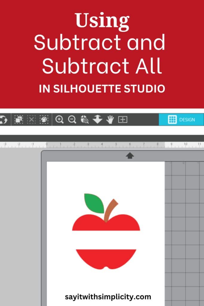 Subtract and Subtract All Silhouette Studio