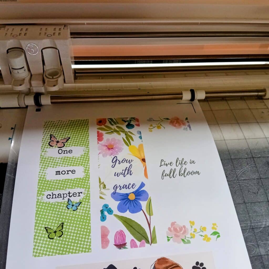 Cutting custom bookmarks with Silhouette Cameo