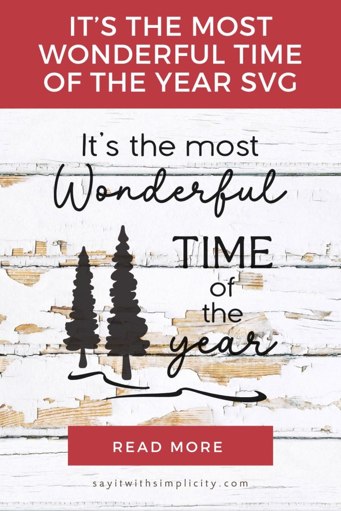 Most Wonderful Time of the Year Pinterest Pin