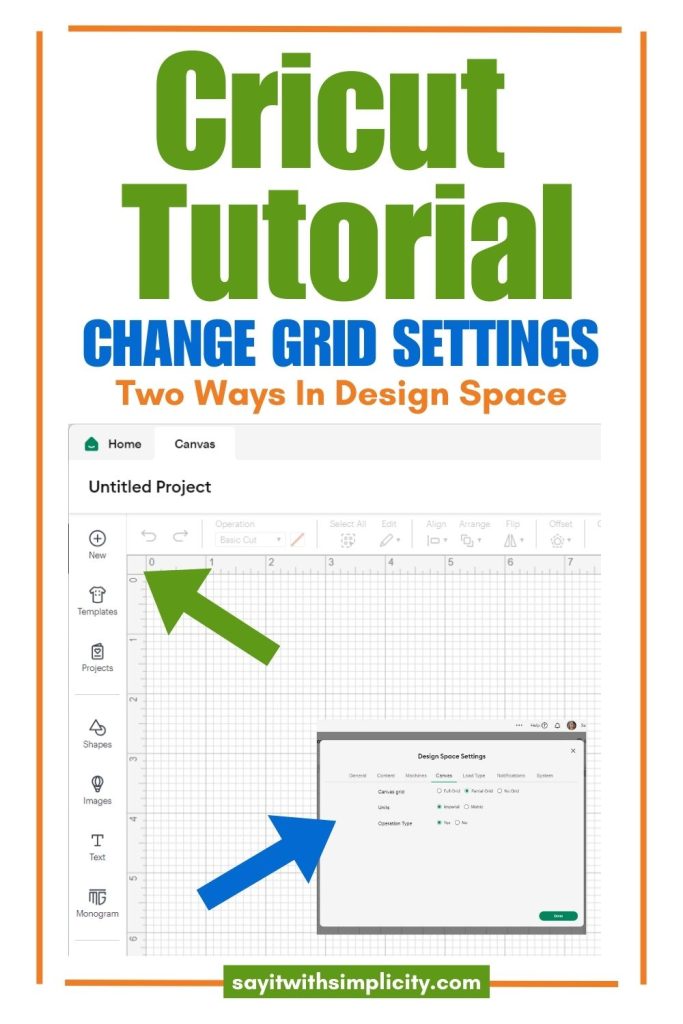 Cricut Hack Change Grid Settings