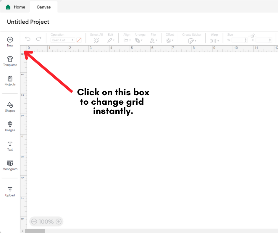 Quick Cricut Hack: Changing the Grid in Cricut Design Space